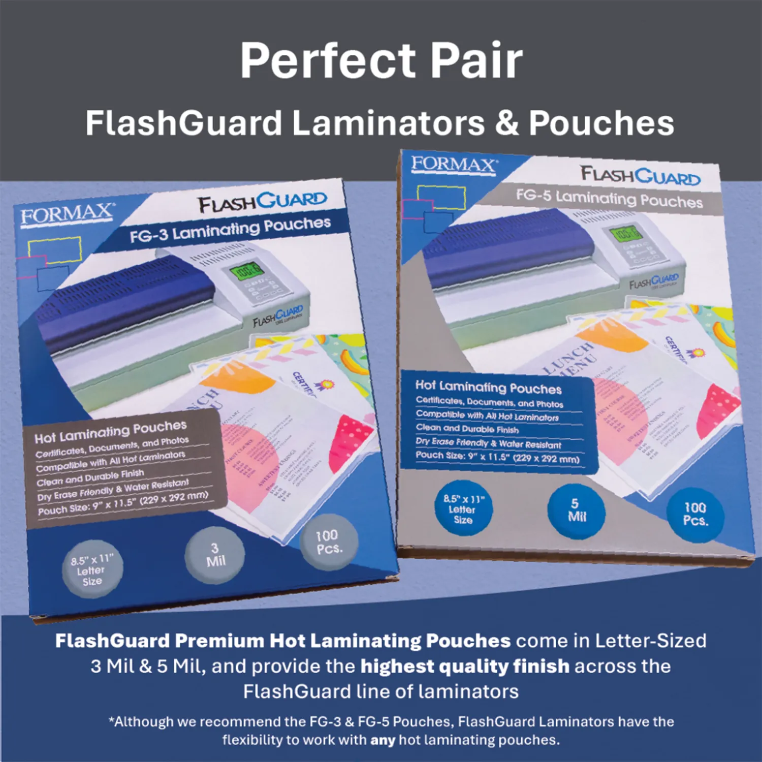 Formax FlashGuard 13R10 13" Heavy-Duty 10-Roller Thermal Pouch Laminator